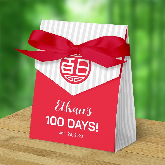 Bebé tradicional chino a 100 días 百 caja de 日 (Subido por el creador)