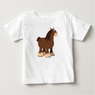 Bebé Tranquila camiseta de Personalizado Shire Horse Ba