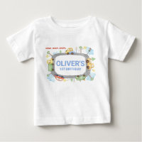 Transporte personalizado de niños primera camiseta