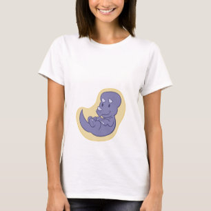 Bebé Triceratops Camisa de Maternidad