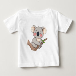Bebé Un Koala aferrado a una camiseta de rama de árbol