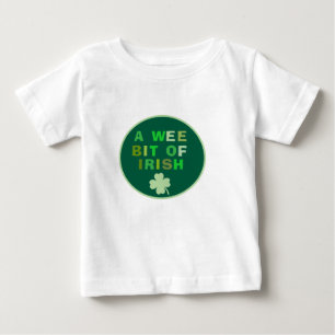 Bebé Un poco de camiseta irlandesa