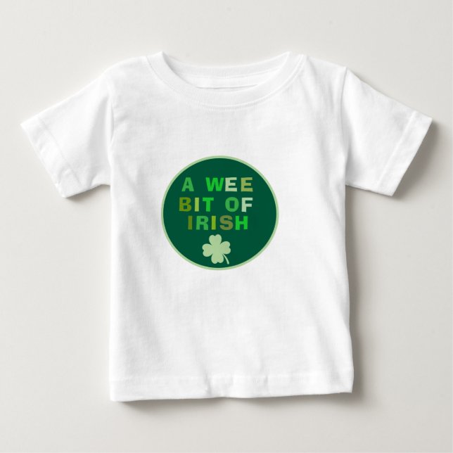 Bebé Un poco de camiseta irlandesa (Anverso)