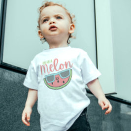Bebé Una en una camiseta de un niño melón