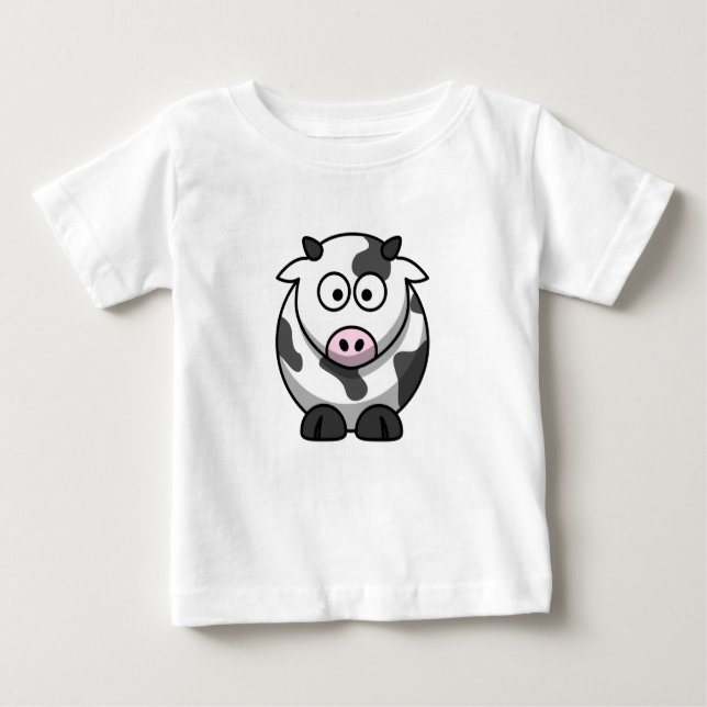 Bebé Una graciosa camiseta de vaca (Anverso)
