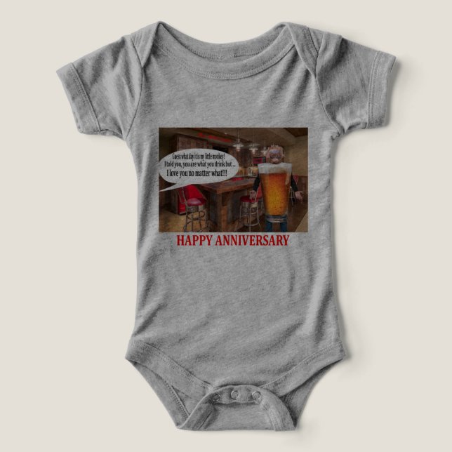 bebé una pieza. Abeja orangután (Diseño delantero )