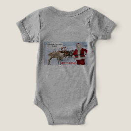 bebé una pieza feliz navidad santa cerdo