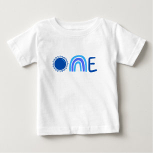 Bebé Única una acuarela Primera camiseta de cumpleaños
