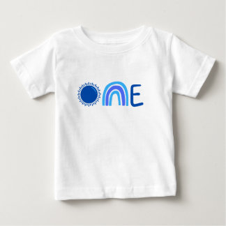 Bebé Única una acuarela Primera camiseta de cumpleaños