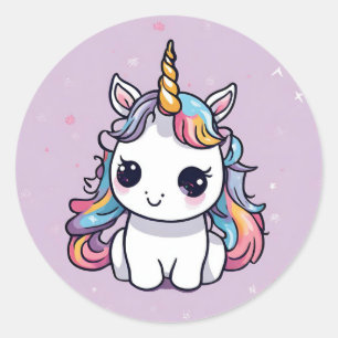 Bebé Unicornio a favor de Pegatinas