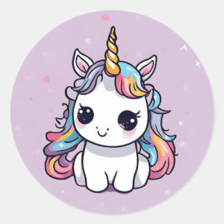 Bebé Unicornio a favor de Pegatinas