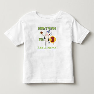 Bebé Vaca santa personalizada soy camiseta de 2