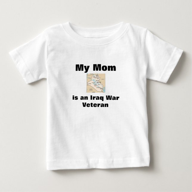 Bebé Veterano de Iraq de la camiseta del día de (Anverso)