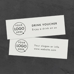 Bebe Voucher   Tarjeta de logotipo gris para event