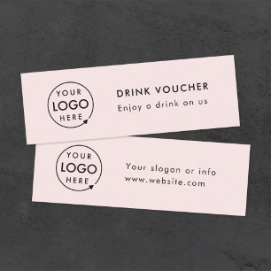 Bebe Voucher Tarjeta de logotipo para eventos de
