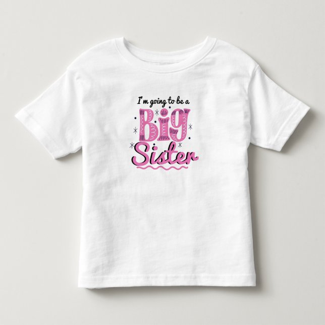Bebé Voy a ser una camiseta de hermana mayor (Anverso)