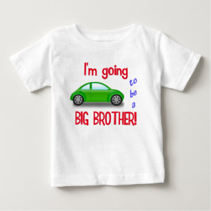 Bebé Voy a ser una camiseta de un coche hermano mayor