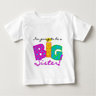 Bebé Voy a ser una gran camiseta de hermana