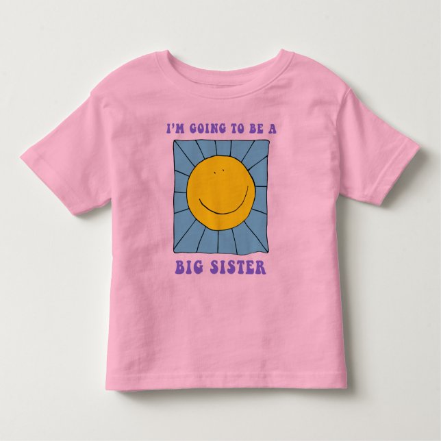 Bebé Voy a ser una gran camiseta de hermana (Anverso)