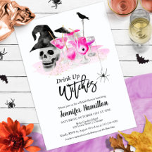 Bebe Whitches Bridal Shower Invitaciones
