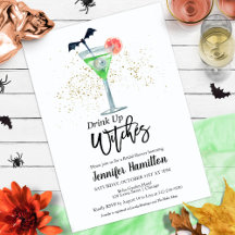 Bebe Whitches Bridal Shower Invitaciones