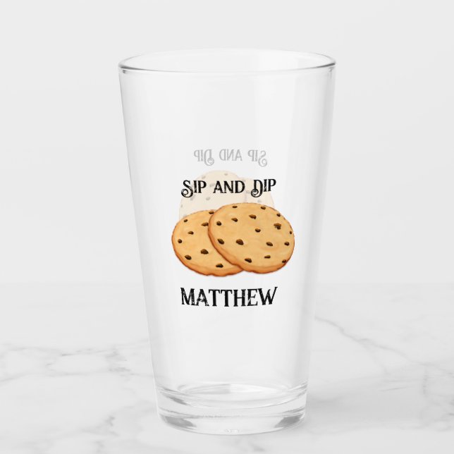 Bebe y moja Galletas y Leche Personalizadas (Anverso)