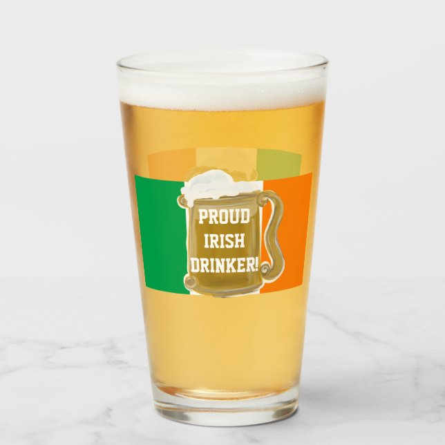 ¡BEBEDOR IRLANDÉS ORGULLOSO! (Anverso (lleno))