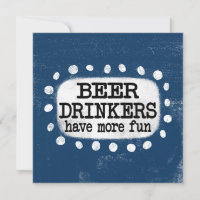 Bebedores de cerveza tienen más tarjeta de saludo 
