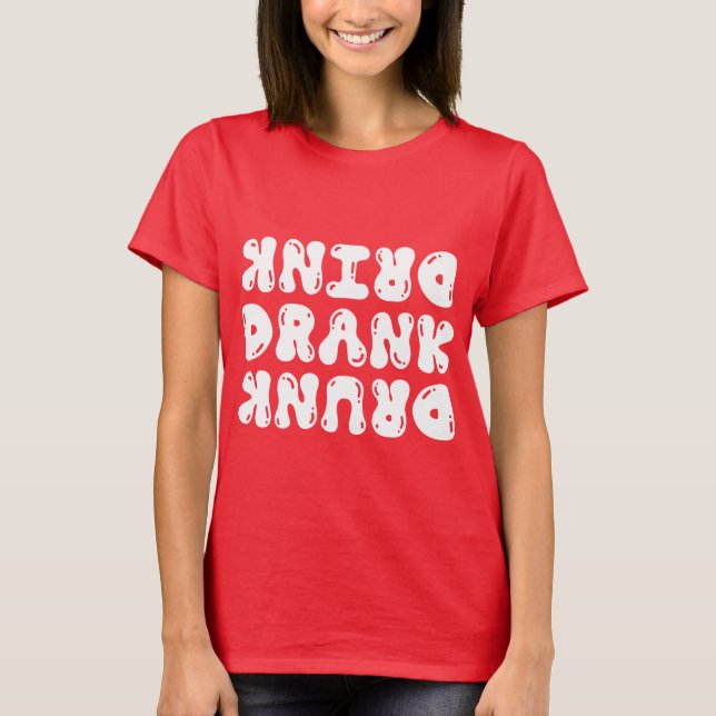 Beber camiseta borracha | Fiesta de Navidades (Anverso)