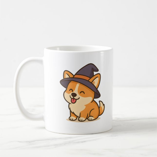 Beber de bruja Corgi - Copa mágica de perro (Izquierda)