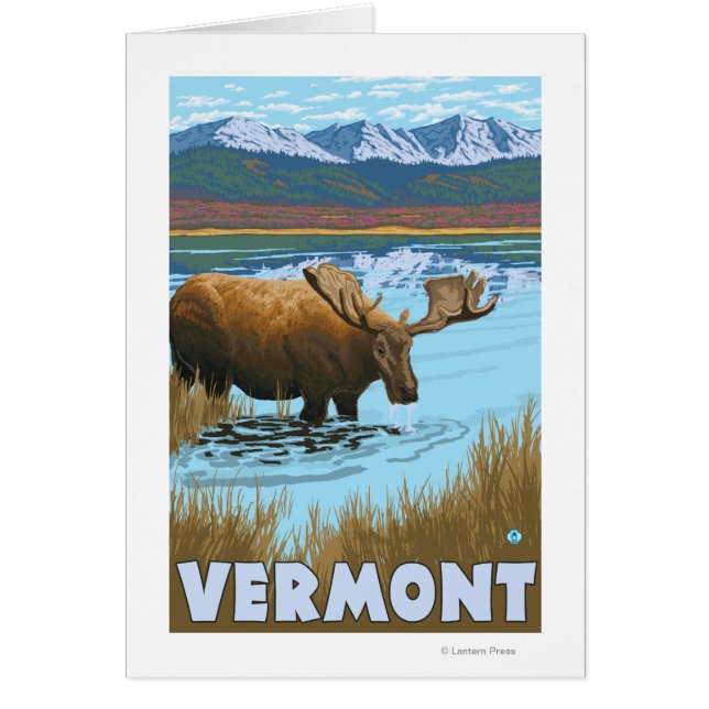 Beber de VermontMoose en el lago (Frente)