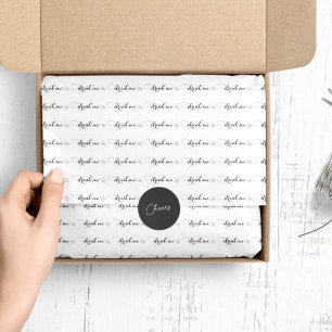 Beber el elegante papel del tejido del guión