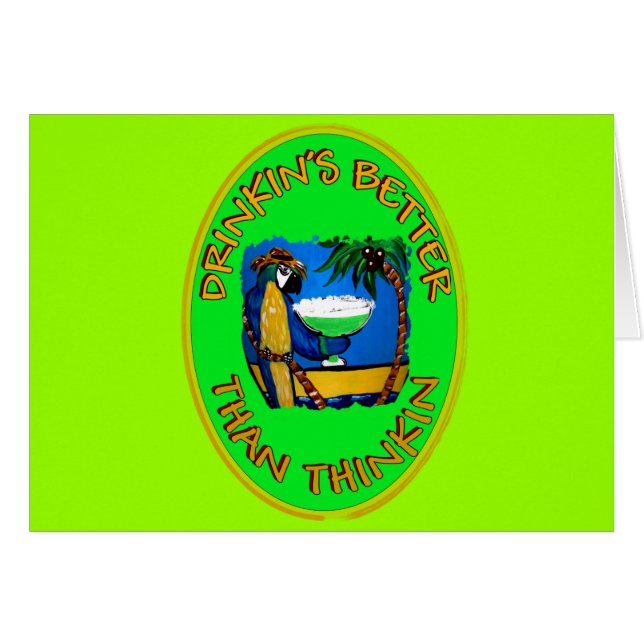 BEBER ES MEJOR QUE PENSAR (Anverso (Horizontal))