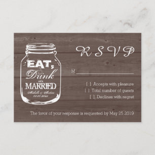 Beber estar casado Frasco de albañilería Tarjetas 