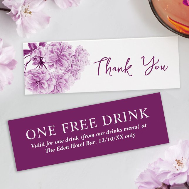 Beber gratis boda vales flor púrpura (Subido por el creador)