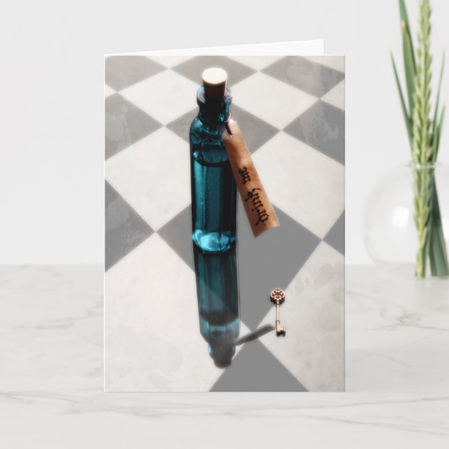 BEBER LA Tarjeta De Saludo De Wonderland (Anverso)