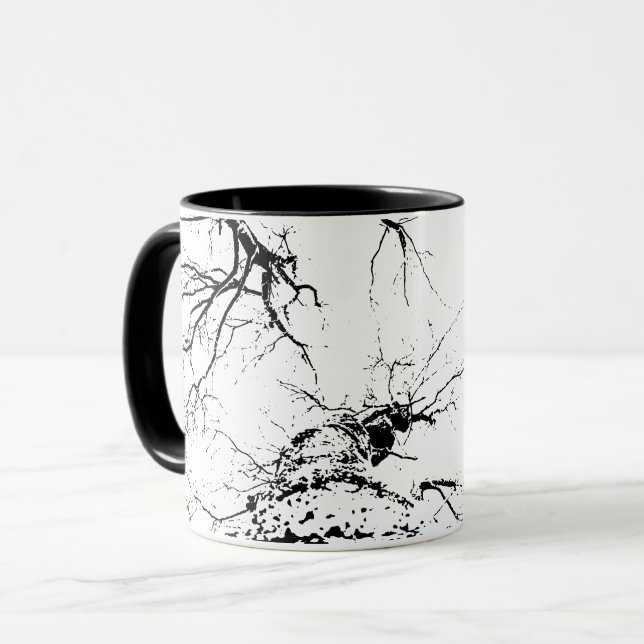 Beber tazas con árboles de abedul (Anverso izquierdo)