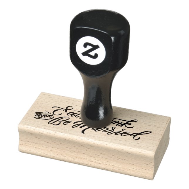 BEBER Y CASARSE Sello de goma personalizado (Sello)