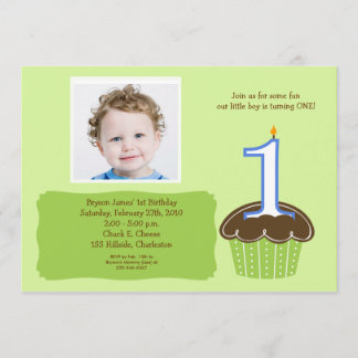 Bebés 1ros de la invitación del cumpleaños de la