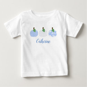 Bebés Chicas Calabaza Azul Luz Trio Camiseta
