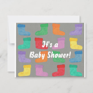 Bebés coloridos Unisex Invitaciones a la ducha