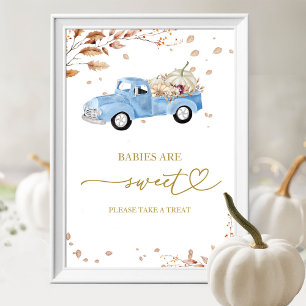 Bebés de Otoño de Calabaza Son Dulce Señal