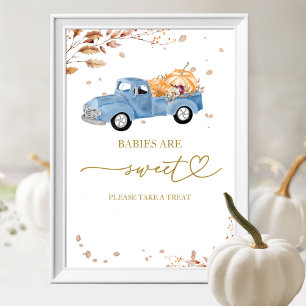 Bebés de Otoño de Calabaza Son Dulce Señal