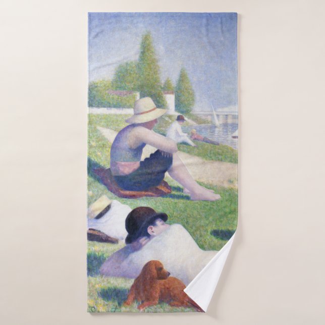 Bebés en Asnieres, Seurat (Toalla de baño)