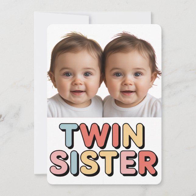 Bebés hermanas gemelas (Anverso)