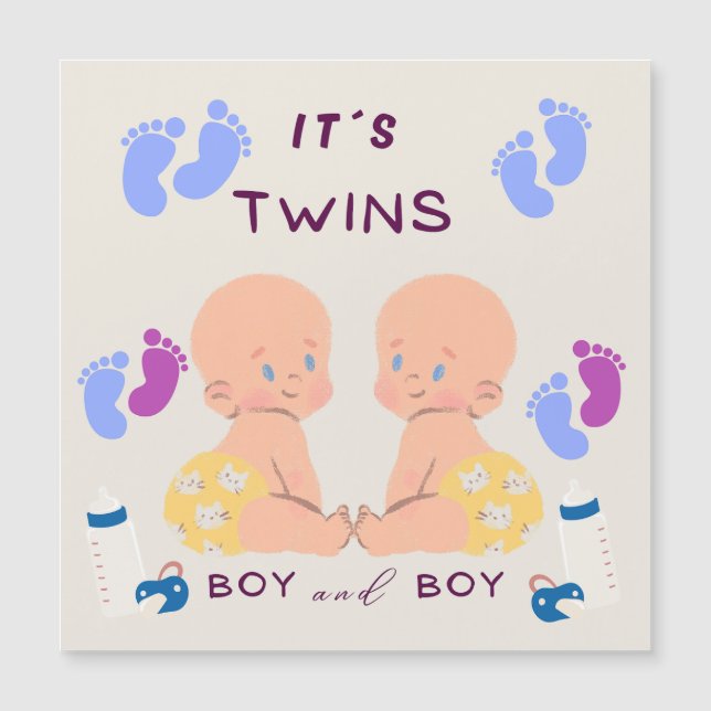 Bebés hermanos gemelos (Anverso)