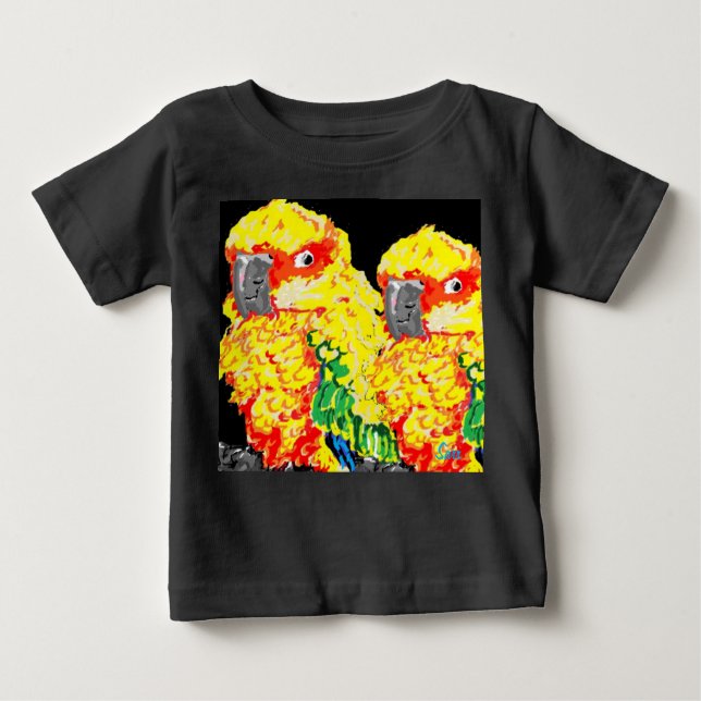 Bebés y camisetas / loros (Anverso)