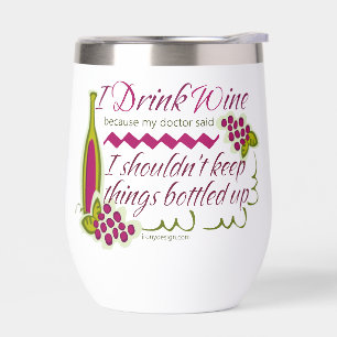 Bebí una cita divertida de vino