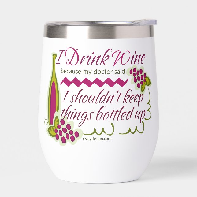 Bebí una cita divertida de vino (Izquierdo)