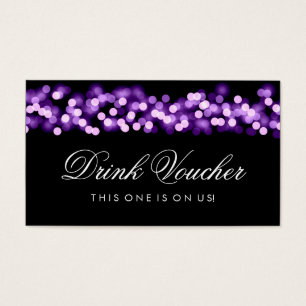Bebida boda Voucher Purple Hollywood Glam